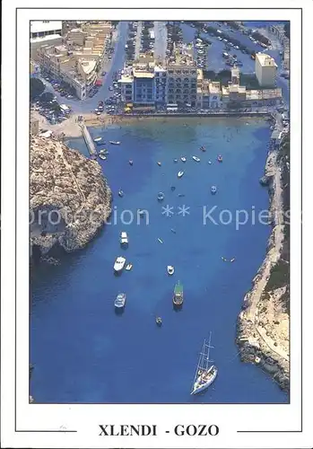 Gozo Malta Xlendi Bay Boote Segelboot Yacht