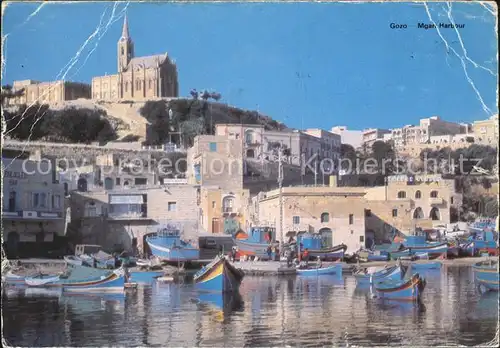 Gozo Malta Mgar Harbour Boote