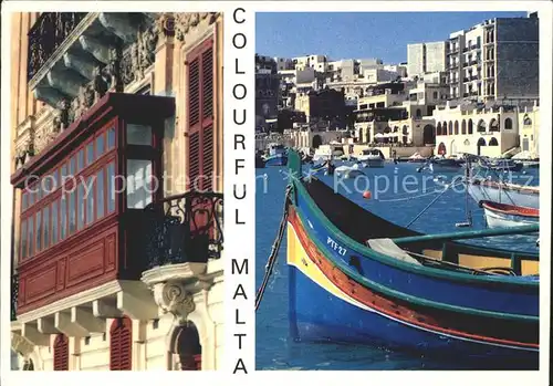 Malta Haus Hafen Boot Kat. Malta