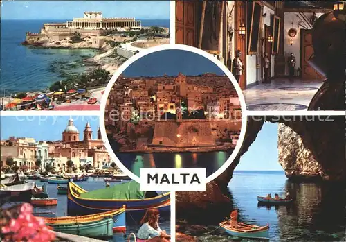 Malta Blaue Grotte Ortansichten Kat. Malta