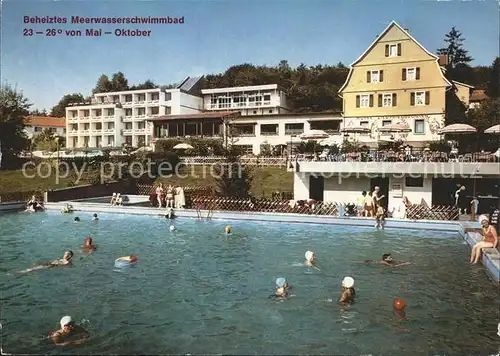 Gras Ellenbach Kurhotel Siegfriedbrunnen Beheiztes Meerschwimmbad Kat. Grasellenbach