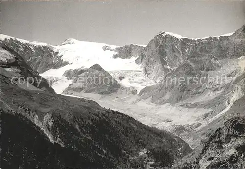 Valais Wallis Kanton Col de Valpelline Blick von Sunnegga Kat. Sion