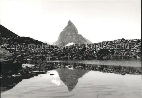 Matterhorn VS mit Oberen Rellensee Kat. Matterhorn