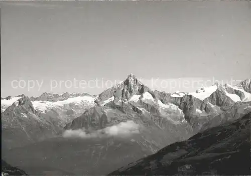 Valais Wallis Kanton Bergkette Kat. Sion