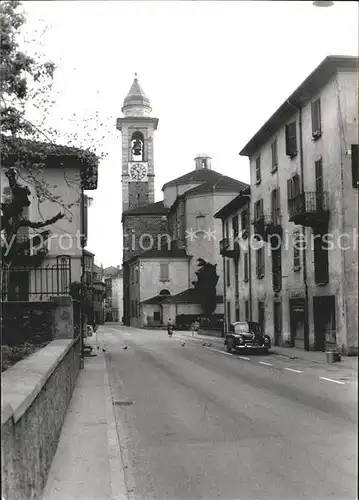 Locarno Strassenpartie mit Kirche / Locarno /Bz. Locarno