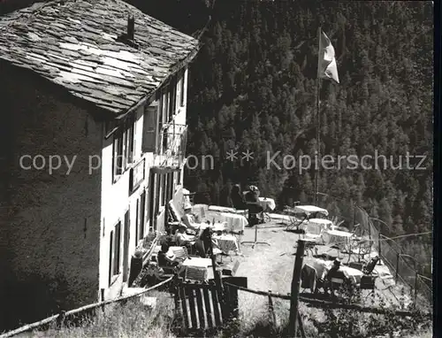 Zermatt VS Teehaus Edelweiss auf Alterhaupt Kat. Zermatt
