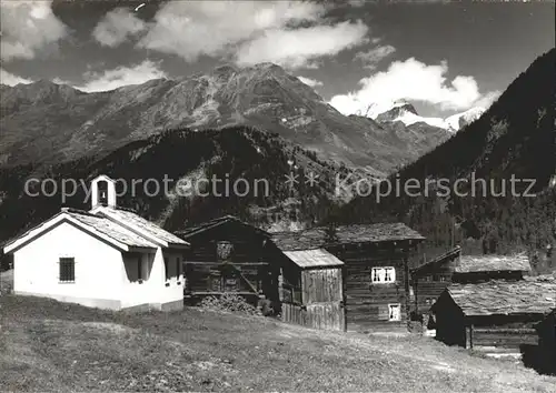 Zermatt VS Neue Kapelle in Zumsee Findeln Rothorn Kat. Zermatt