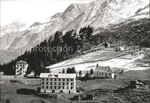 Valais Wallis Kanton Haeuser Kirche Kat. Sion