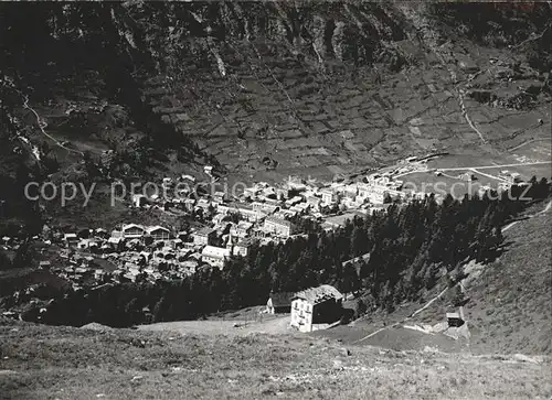 Zermatt VS mit Rifelalp Blick vom Rifelberg Kat. Zermatt