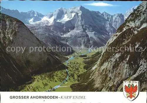 Ahornboden Grosser Ahornboden Karwendelgebirge Fliegeraufnahme Kat. Vomp Tirol