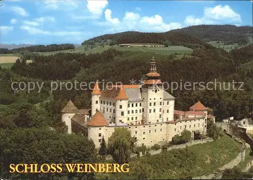 Weinberg Muehlviertel Schloss Weinberg Fliegeraufnahme Kat. Kefermarkt
