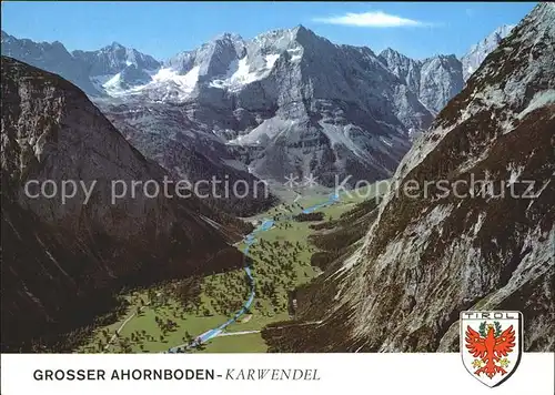 Ahornboden Grosser Ahornboden Karwendel Fliegeraufnahme Kat. Vomp Tirol