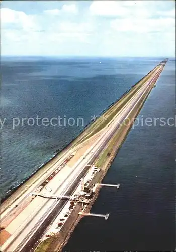 Afsluitdijk Monument Fliegeraufnahme Kat. Niederlande