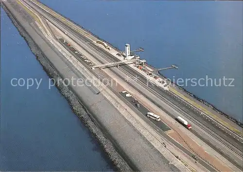 Afsluitdijk Fliegeraufnahme Kat. Niederlande