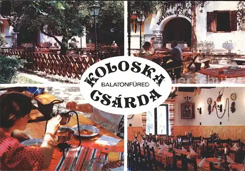 Balatonfuered Koloska Csarda Restaurant Kat. Ungarn