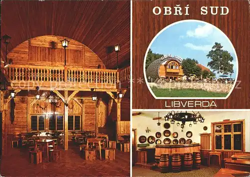 Tschechische Republik Restaurant Obri Sud grosses Fass Kat. Tschechische Republik