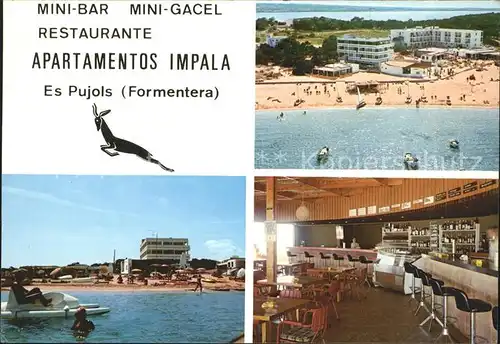 Formentera Minibar Restaurant Apartamentos Impala Kat. Spanien