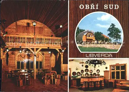 Tschechische Republik Libverda Obri Sud Restaurant grosses Fass Kat. Tschechische Republik