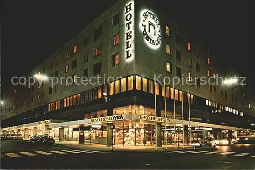 Joenkoeping Hotel Portalen bei Nacht Kat. Schweden