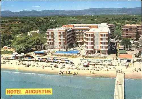 Tarragona Hotel Augustus Fliegeraufnahme Kat. Costa Dorada Spanien