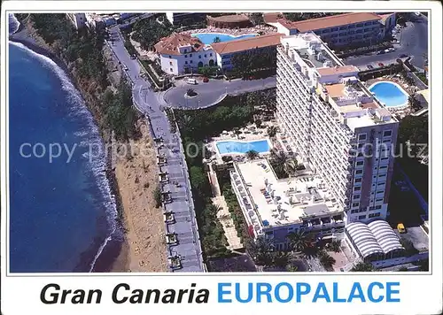 Playa del Ingles Gran Canaria Europalace Fliegeraufnahme Kat. San Bartolome de Tirajana