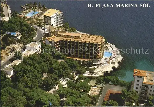 Illetas Fliegeraufnahme Hotel Playa Marina Sol Kat. Mallorca