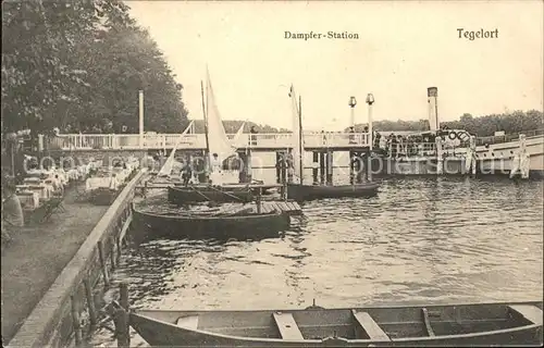 Tegel Dampferstation Tegelort / Berlin /Berlin Stadtkreis