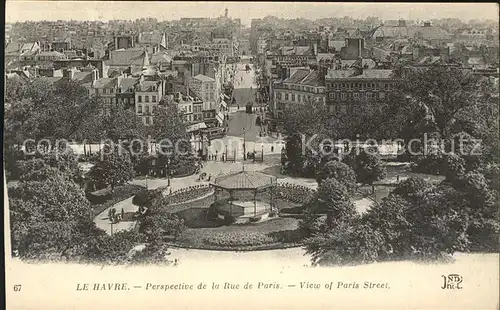 Le Havre Perspective de la Rue de Paris Pavillon Kat. Le Havre