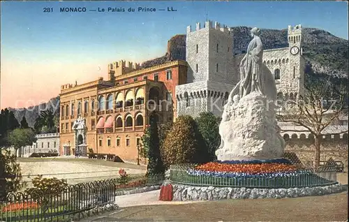 Monaco Palais du Prince Monument Kat. Monaco