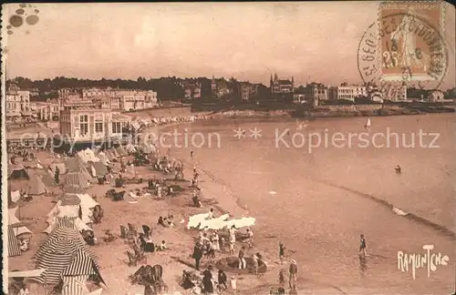 Royan Charente Maritime Plage de Pontaillac Stempel auf AK Kat. Poitiers Charentes