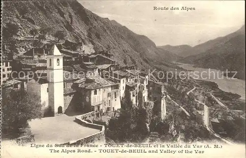 Touet de Beuil et la Valle du Var Route des Alpes