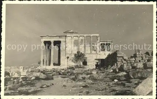 Athenes Athen Akropolis Erechtheion Tempel Antike Kat. Griechenland