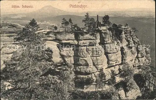 Prebischtor Felsen Boehmische Schweiz Kat. Tschechische Republik