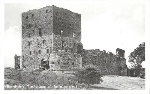 Bornholm Manteltaarnet Hammershus Ruine Kat. Daenemark