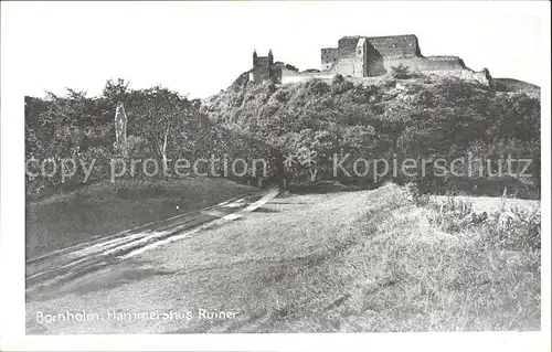 Bornholm Hammershus Ruiner Ruine Kat. Daenemark