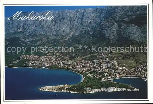 Makarska Dalmatien Fliegeraufnahme Kat. Kroatien