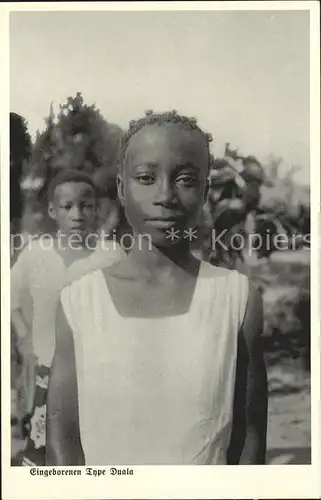 Duala Eingeborene Serie Deutsch Kamerun Kolonien