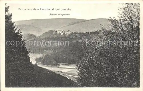 Laasphe Partie aus dem Laasphetal Schloss Wittgenstein Kat. Bad Laasphe