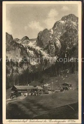 Vorderbrand Alpenwirtschaft Kat. Berchtesgaden