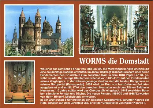 Worms Rhein Dom Kat. Worms