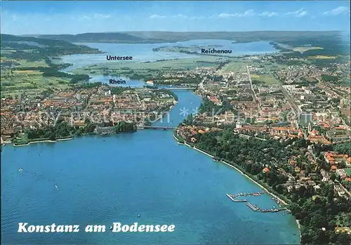 Konstanz Bodensee Fliegeraufnahme Kat. Konstanz