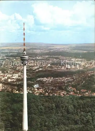 Stuttgart Fernsehturm Fliegeraufnahme Kat. Stuttgart