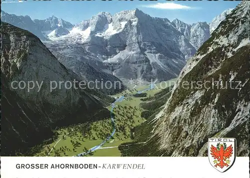 Ahornboden Grosser Ahornboden Karwendel Eiskar  und Spitzkarspitze Kat. Vomp Tirol