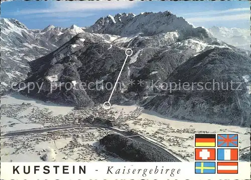 Kufstein Tirol Kaisergebirge Kaiserlift Seilbahn Wilder Kaiser  Kat. Kufstein