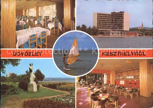 Keszthely Hotel Helikon Szallo Windsurfen  Kat. Balaton Plattensee