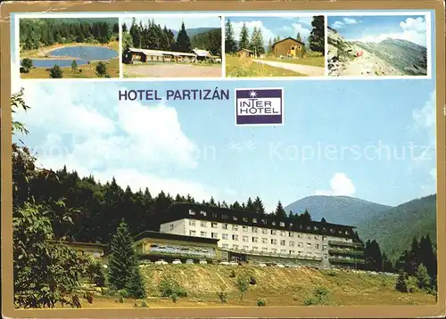 Nizke Tatry Dumbier Hotel Partizan Zrubove chaty Restauracia Blockhuetten Kat. Slowakische Republik