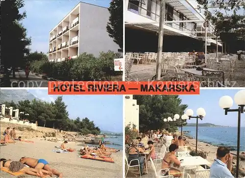 Makarska Dalmatien Hotel Riviera  Kat. Kroatien