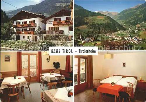 St Leonhard Passeier Fruehstueckspension Garni Tirolerheim Haus Tirol Kat. St Leonhard in Passeier Suedtirol