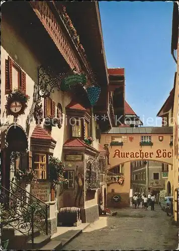 Kufstein Tirol Roemerhofgasse Gaststaette Auracher Loechl Kat. Kufstein