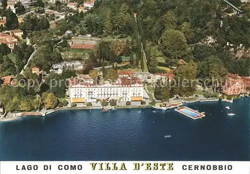 Cernobbio Lago di Como Villa d Este Fliegeraufnahme Kat. Cernobi